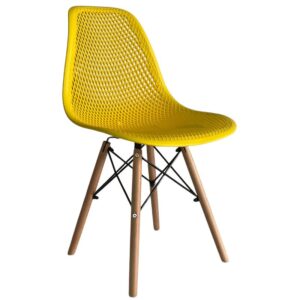 Cadeira Eiffel Estilo Colmeia Amarela