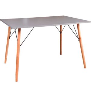 Mesa Eames Eiffel: RETANGULAR CINZA 90x1,20m (MDF 18mm)