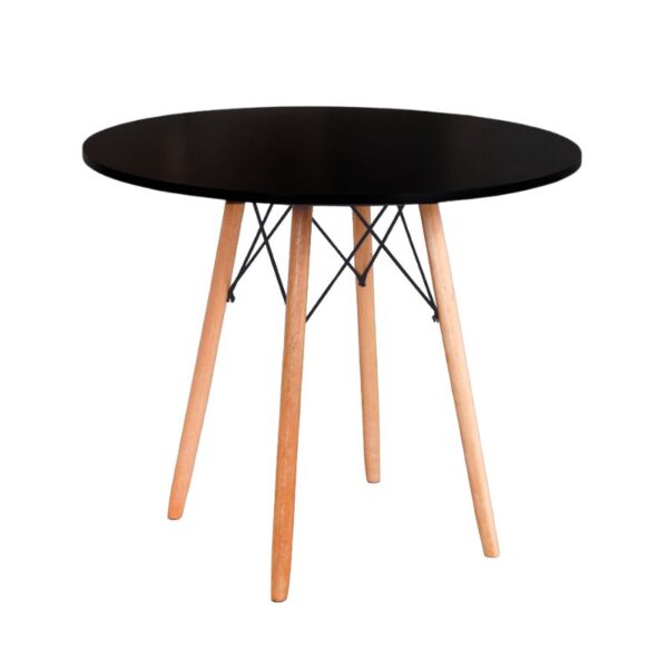 Mesa Eames Eiffel: REDONDA 90cm PRETO FOSCO