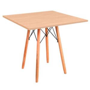 Mesa Eames Eiffel: AMADEIRADA QUADRADA 70cm (MDF 18mm)
