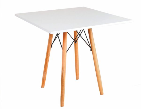Mesa Eames Eiffel: QUADRADA BRANCA 90cm (MDF 18mm)