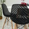 Conjunto de jantar Eames Eiffel: MESA QUADRADA BRANCA 80x80cm + 4 CADEIRAS COLMEIA - Imagem 4